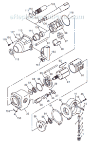 Page A Diagram and Parts List for CP797SP-6 T018653 Chicago Pneumatic Wrench
